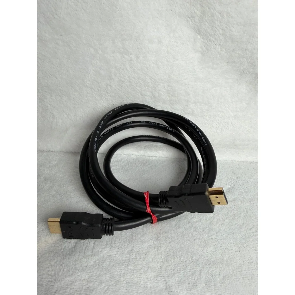 HDMI Cable Unisex 6ft Black Excellent High Speed 1080p Gold Plated